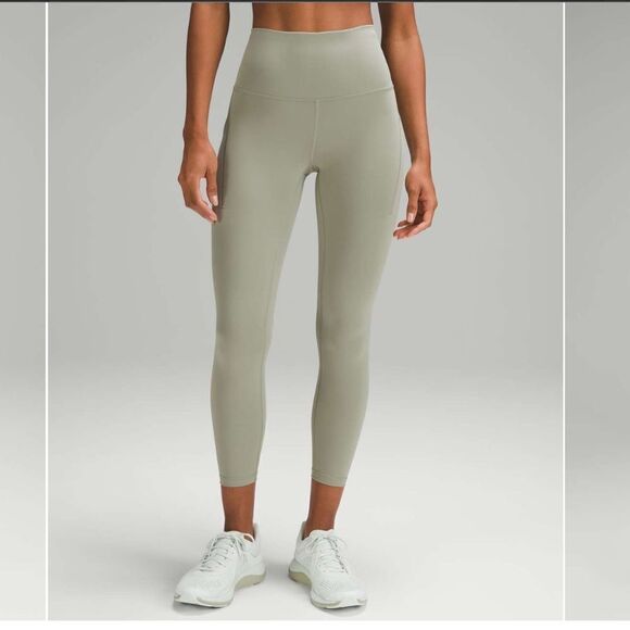 lululemon athletica Pants - New LULULEMON Wunder Train High Rise HR Tight Pockets 25” LRLG Laurel Green 6